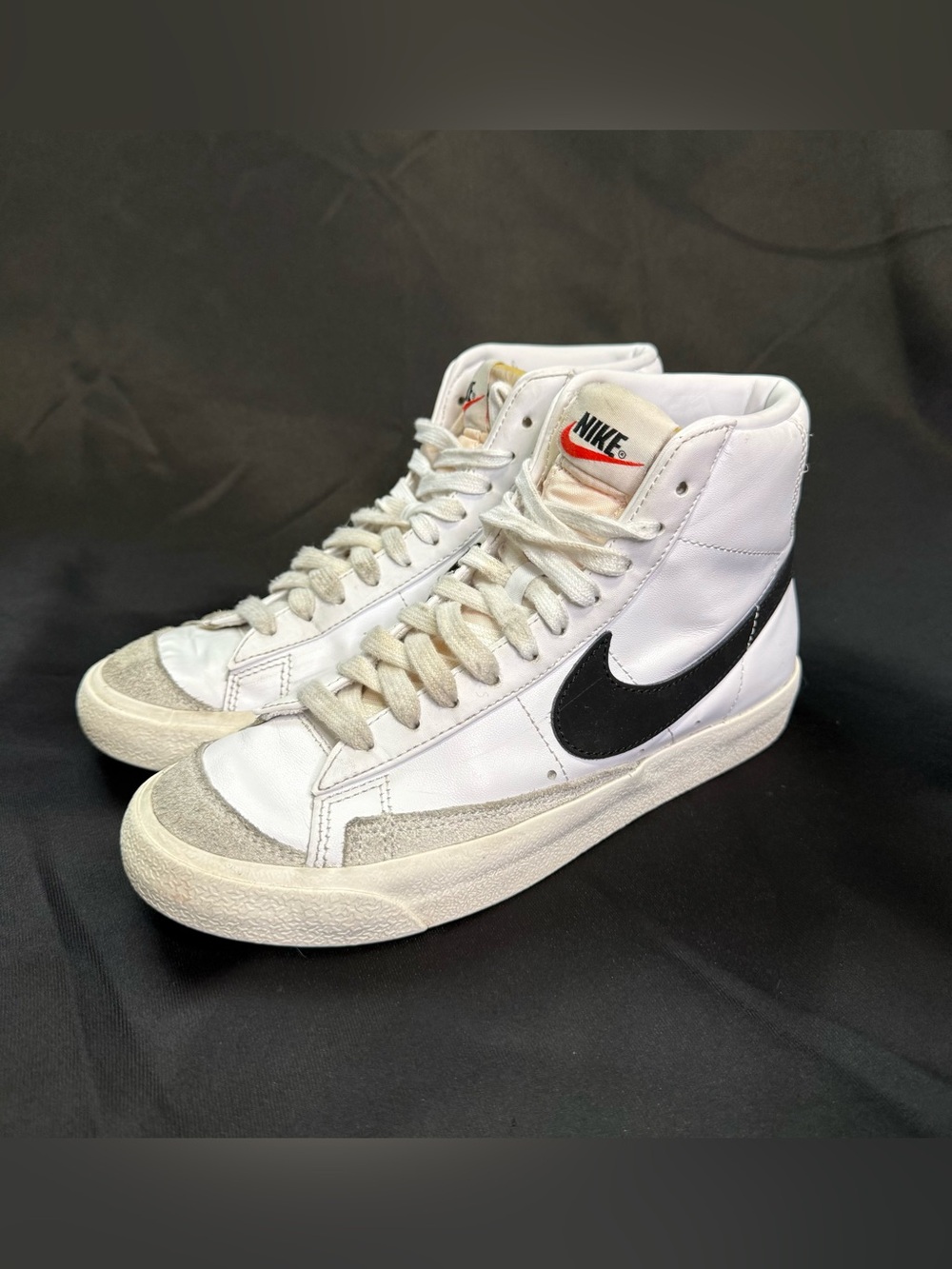 Nike Blazer Mid '77 Vintage Sneaker Shoes Leather White Women’s 7 - Picture 5 of 7
